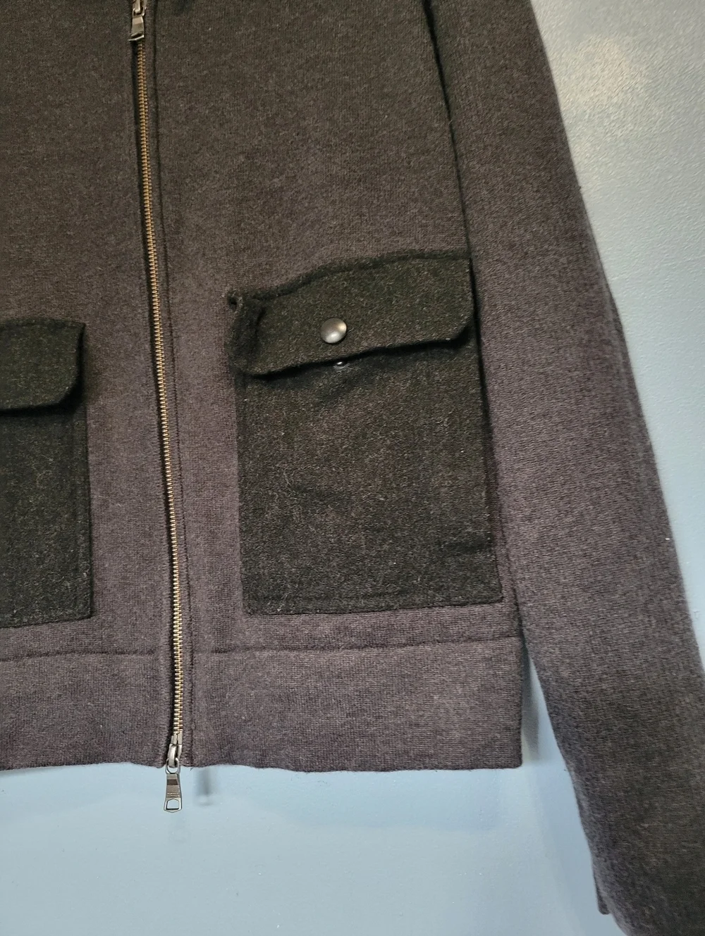 Banana Republic Sherpa Cadet Dark Charcoal Mens Jacket S